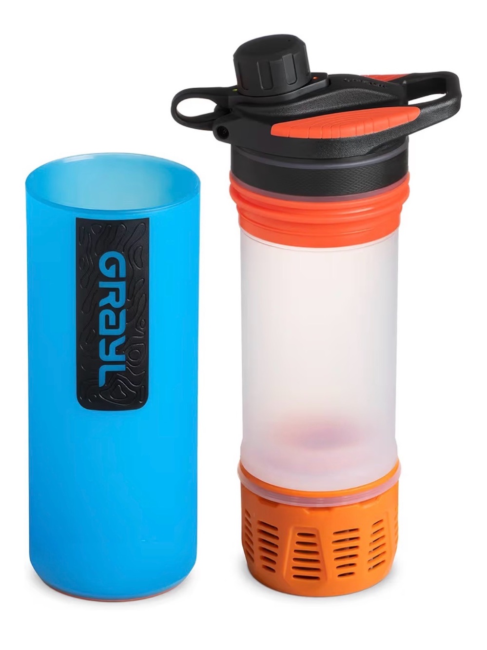 Blue Travel Water Bottle with Leak‑Resistant Cap - Picture 2 of 11